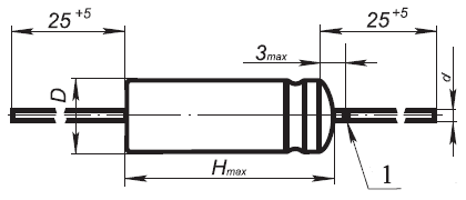 Схема конденсатора К52-1